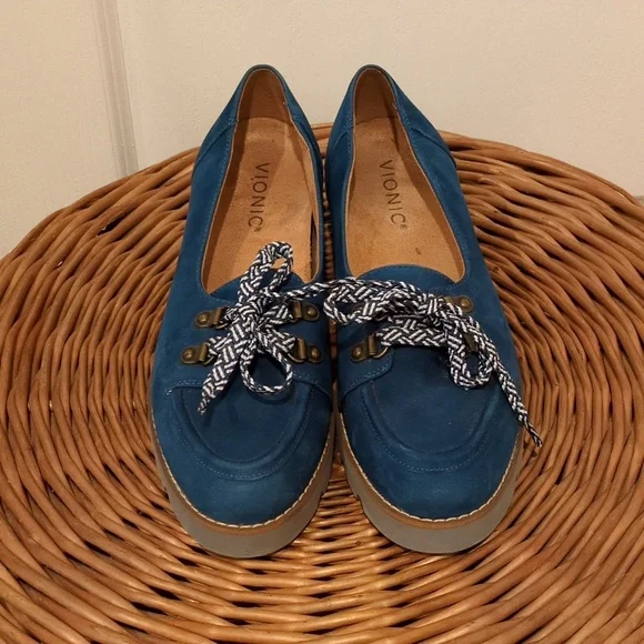 Vionic Blue Teagan Loafers Womens 6.5 - Picture 2 of 9